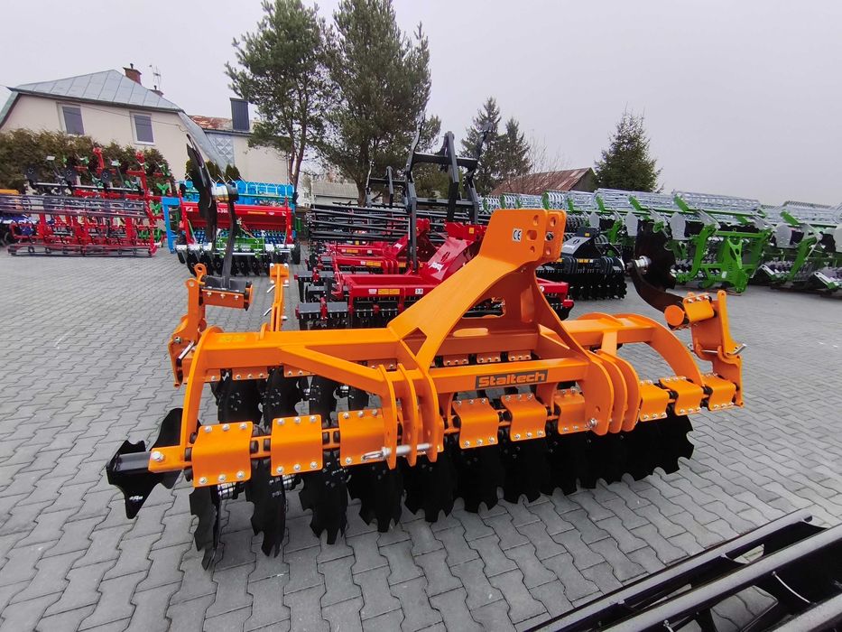 Promocja! Brona talerzowa STALTECH 3m talerze 560 OFAS + wał rurowy