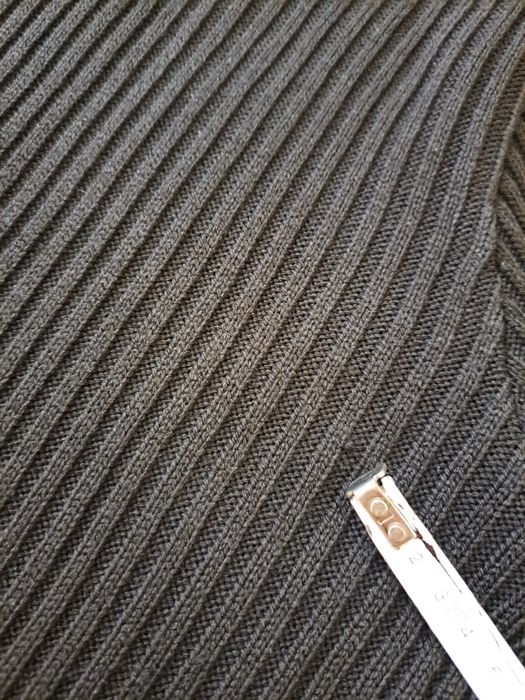 Sukienka dzianinowa z golfem, prążek - BonPrix - rozm M 40/42 - używan