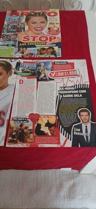 Capa Bravo Miley Cyrus + Artigo
