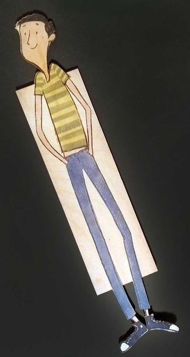 Zakładka drewniana 26 cm M. Prokop "Longin, co z ciebie wyrośnie?"