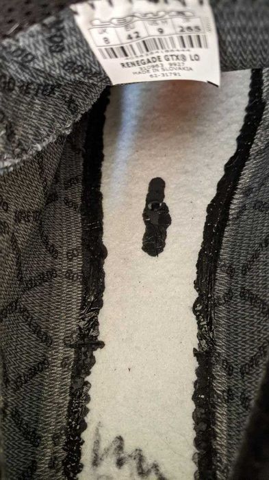 Оригінальні кросівки Lowa Renegade GTX з мембраною GORE-TEX, розмір 42