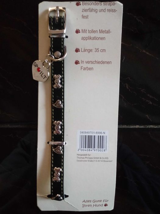 obroża pies brąz 35 cm