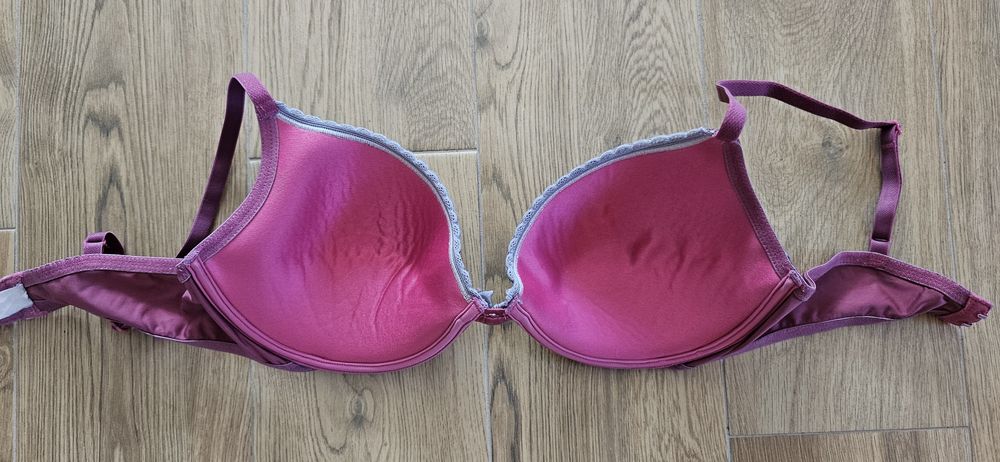 Stanik biustonosz Miss Triumph 75 C różowa panterka push up