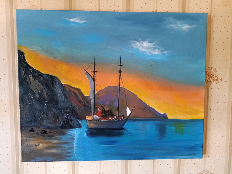 Картина маслом , холст на подрамнике , 40*50