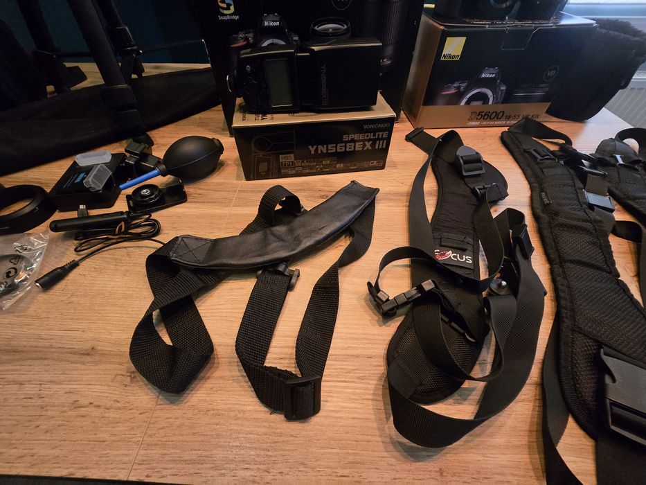 KOMPLETNY ZESTAW Foto. Nikon D5600  + obiektywy + akcesoria.