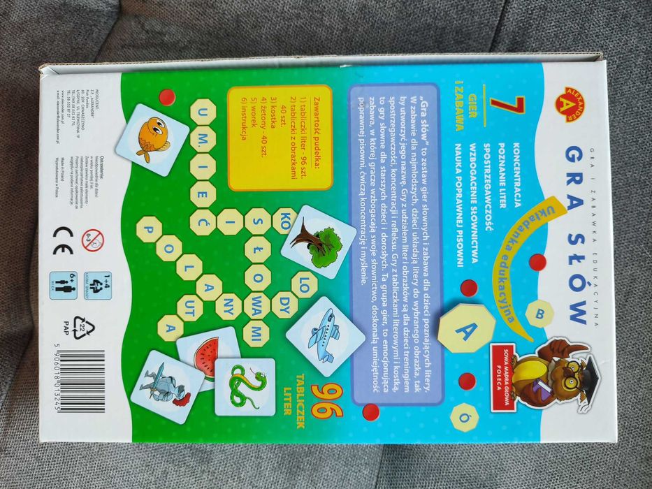 Gra edukacyjna Gra Słów Sowa Mądra Głowa