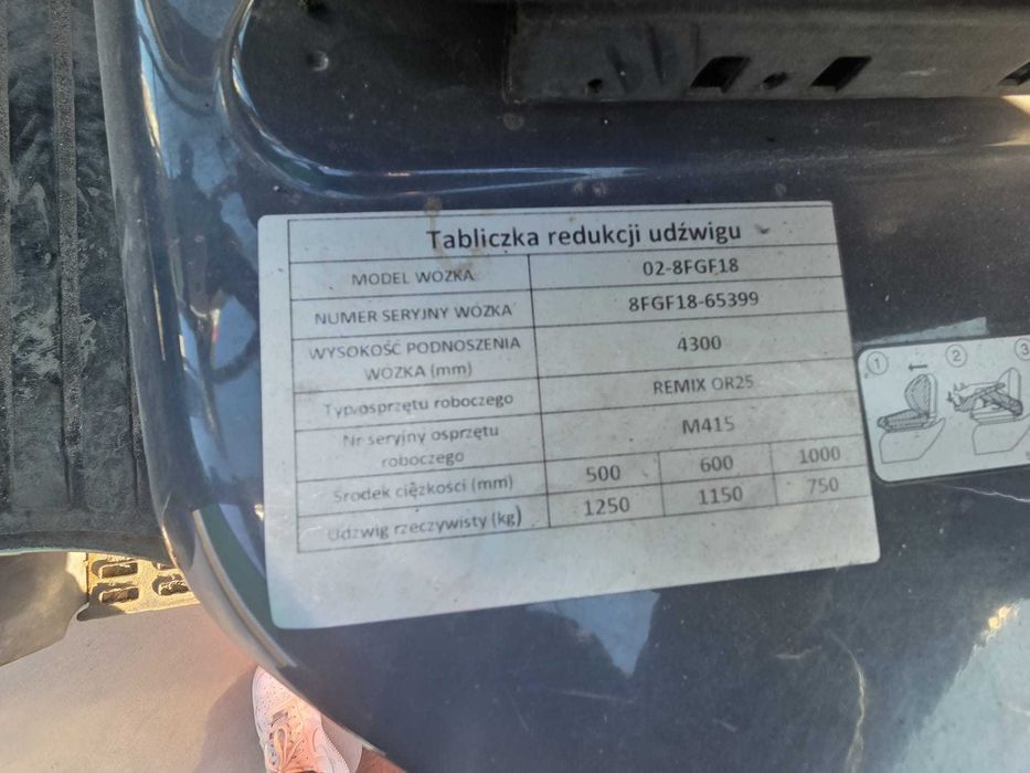 Toyota 02-8FGF18 wózek widłowy