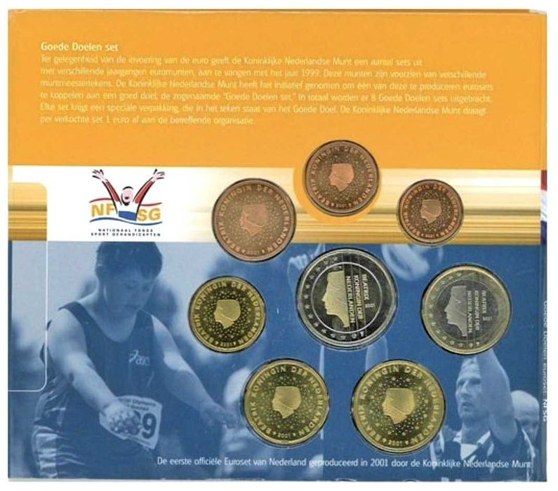 Carteira Moedas BNC - Holanda 2001