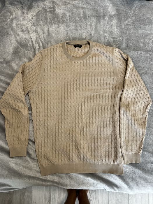 Чоловічий бежевий светр Massimo Dutti, розмір L