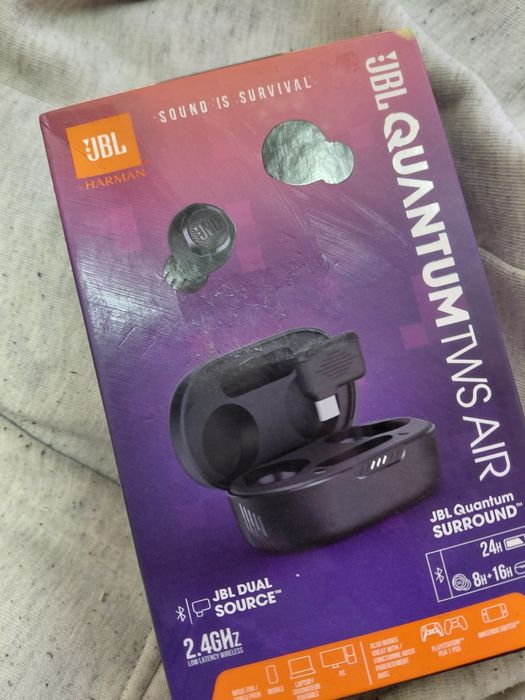 JBL Quantum TWS Air — бездротові ігрові навушники 2.4GHz + Bluetooth