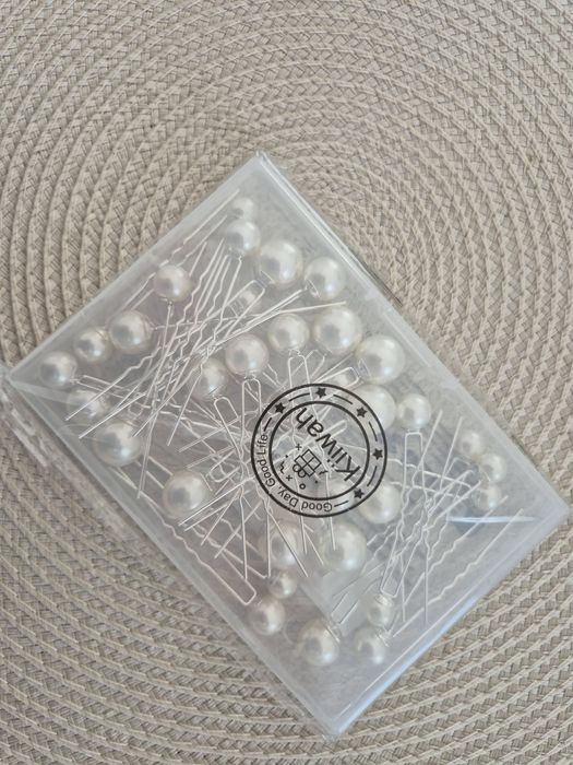 Nowe! Kokówki perełki do wlosów perły wsuwki