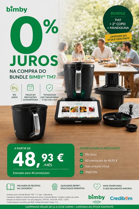 Bimby TM7 com ou sem RETOMA  ou SEM JUROS - limitado ao stock existente!