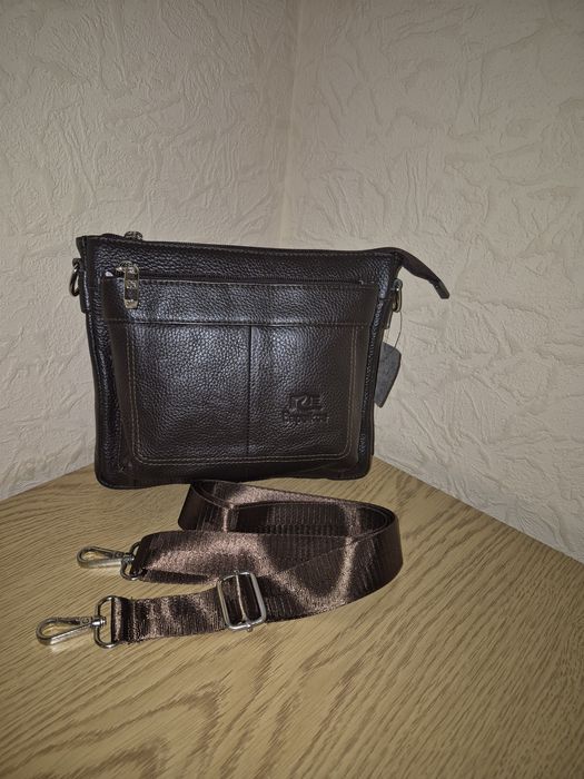 Чоловіча сумка з натуральної шкіри