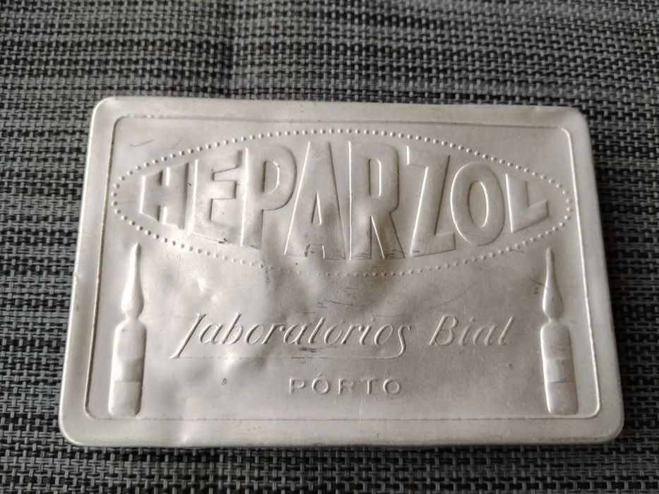 Caixa Antiga Heparzol - Farmaceutica Bial de Comprimidos