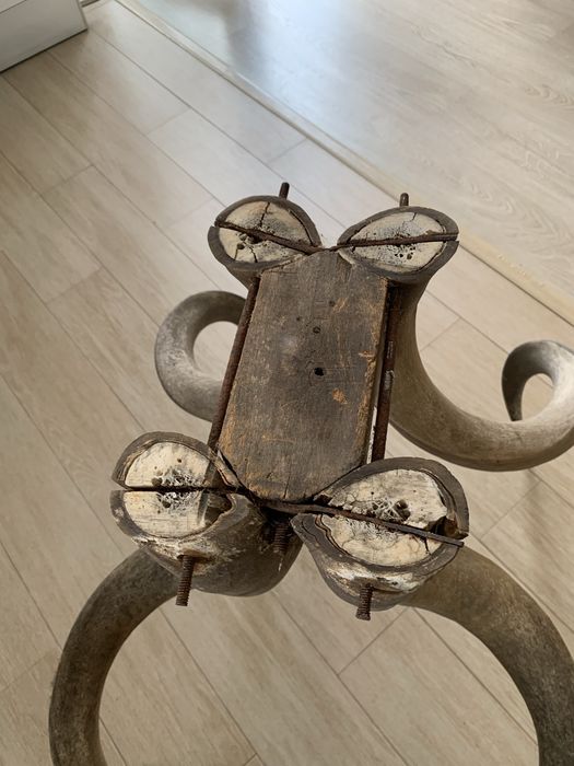 Pés para mesa em chifre verdadeiro