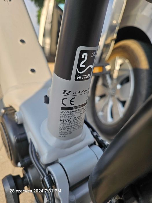 Rower elektryczny RAYMON CrossRay FS E 5.0 10S Deore