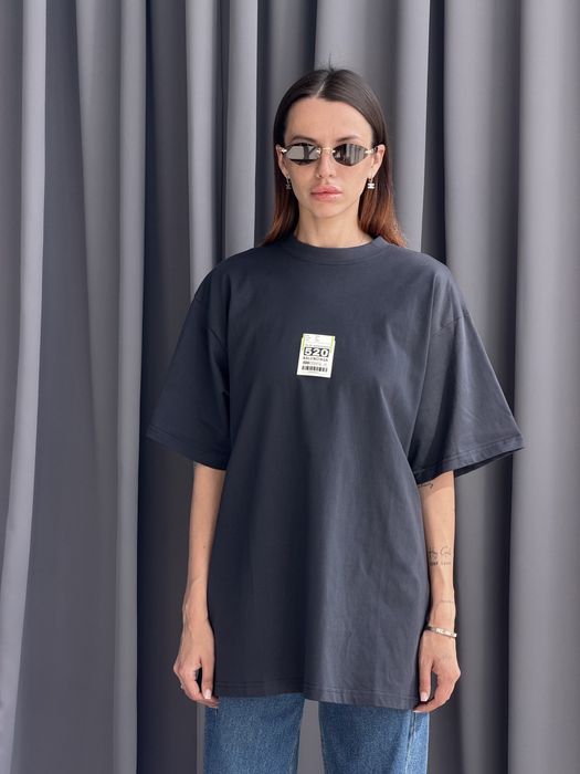 Balenciaga футболка синя оверсайз