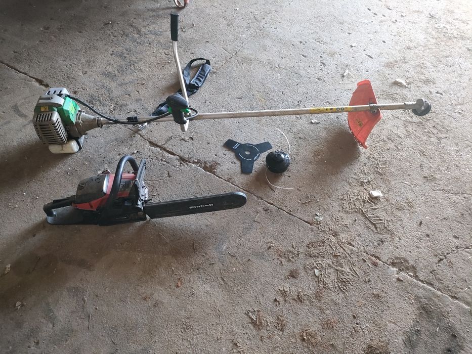 Conjunto roçadora e motosserra