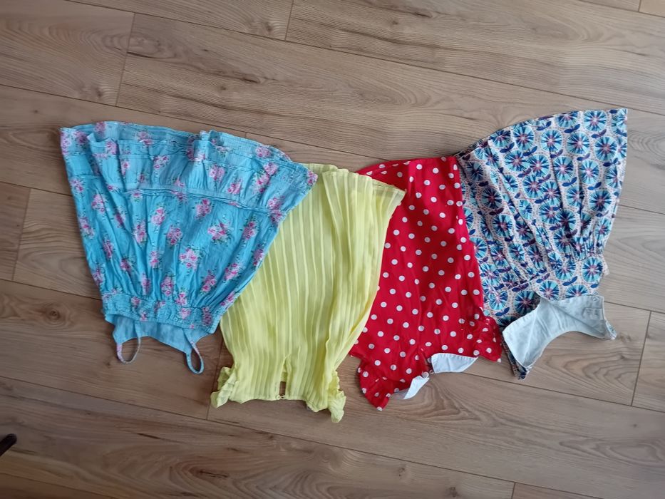 Zzestaw 4szt sukienek r80 dla dziewczynek