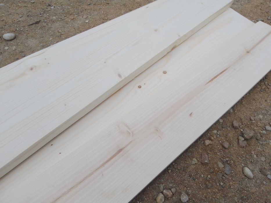 Heblowana deska świerkowa 120 cm x 9 cm