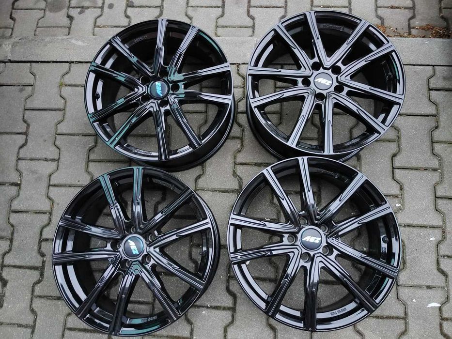 komplet 4 szt. felg AEZ Montreal black 7x18" 5x110 Demo jak nowe! Okazja!