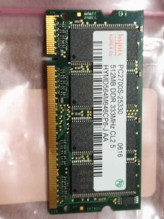 RAM 512MB DDR 333MHz (Portátil)