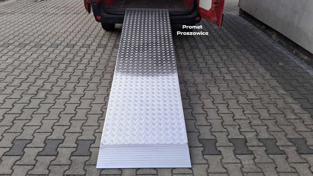 Rampa Aluminiowa 325cm x 75cm Najazd Podjazd pod Paleciak Wózki, Boxy
