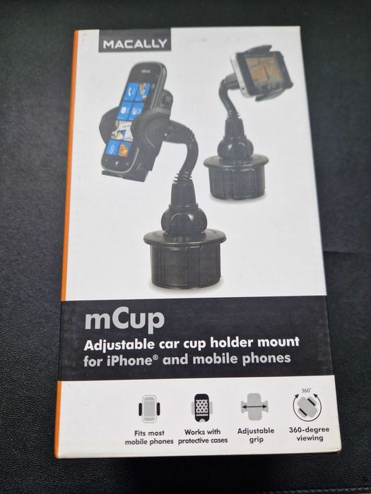 Suporte Telemóvel Macally mCup p/ Copo do Carro – Ajustável e Robusto