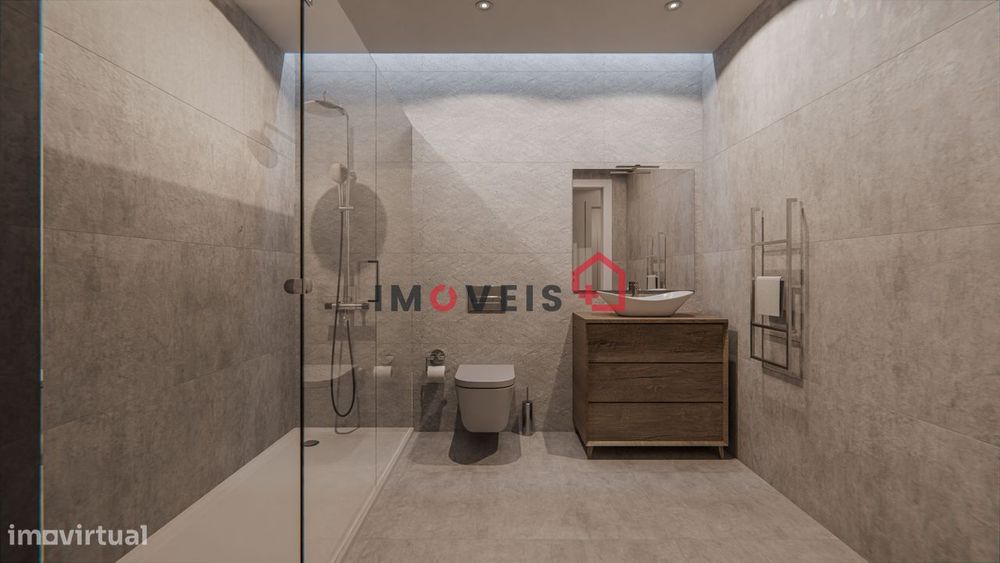 Apartamento T3 c/ terraço no rés de chão – centro da cidade