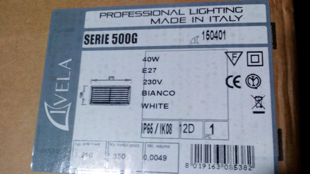 Armadura exterior IP 65 de embeber IVELA serie 500 G 150401