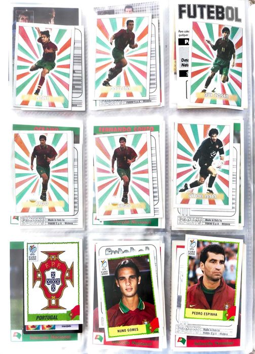 Cromos Seleção Nacional desde 1978 até 2022 Panini e outros