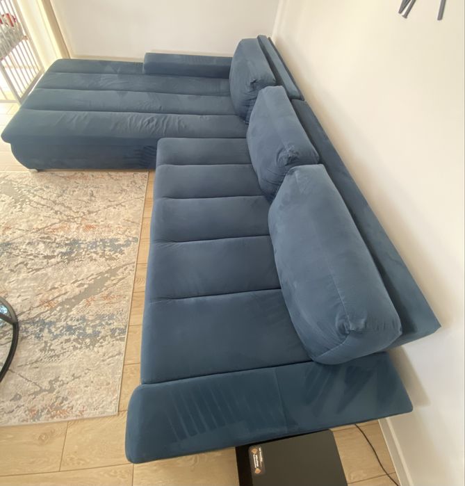 Narożnik z funkcja spania