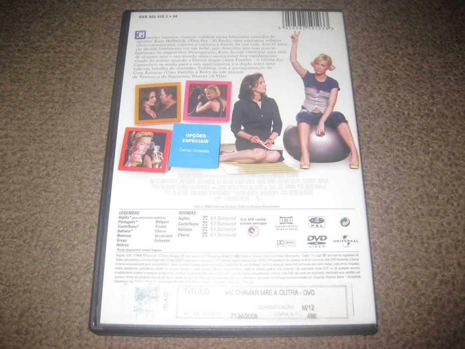 DVD "Vai Chamar Mãe a Outra!" com Sigourney Weaver