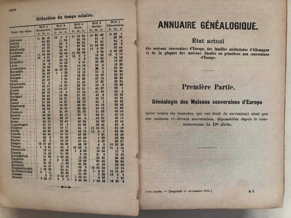 Almanach de Gotha - Gotha Justus Perthes - 1907