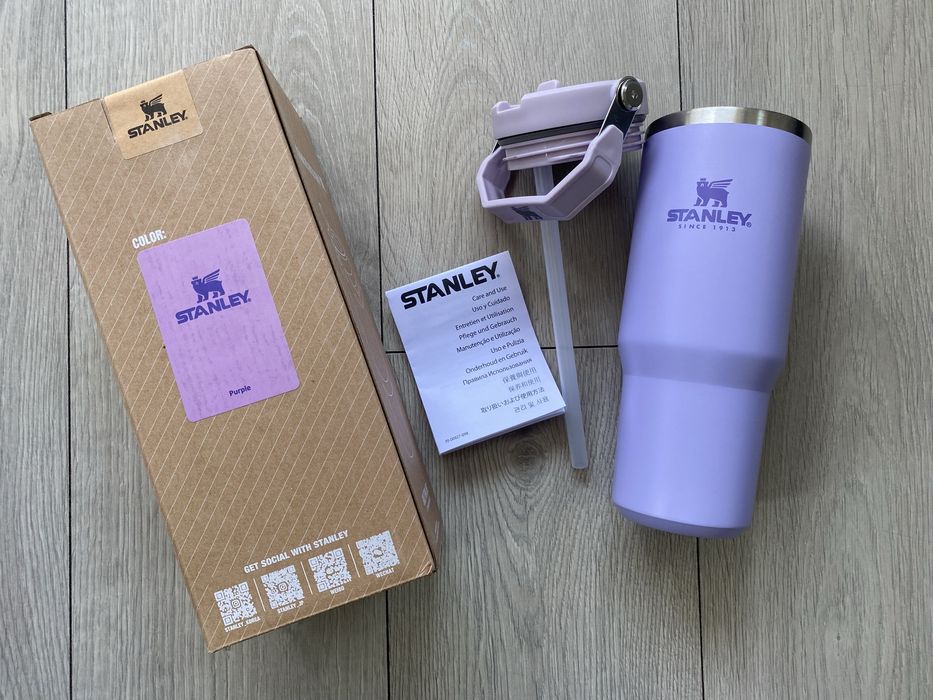Oryginalny Kubek termiczny Stanley Flip Straw Tumbler  887 ml – Lawendowy Okazja