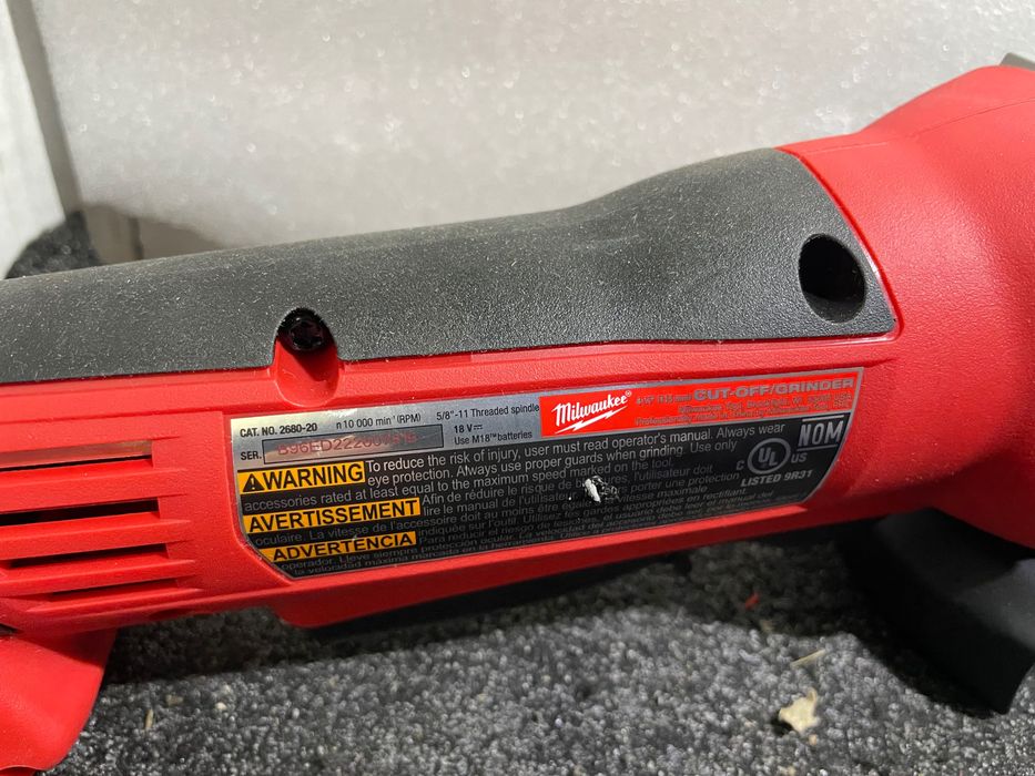 Milwaukee 2680-20 M18/акумуляторна болгарка