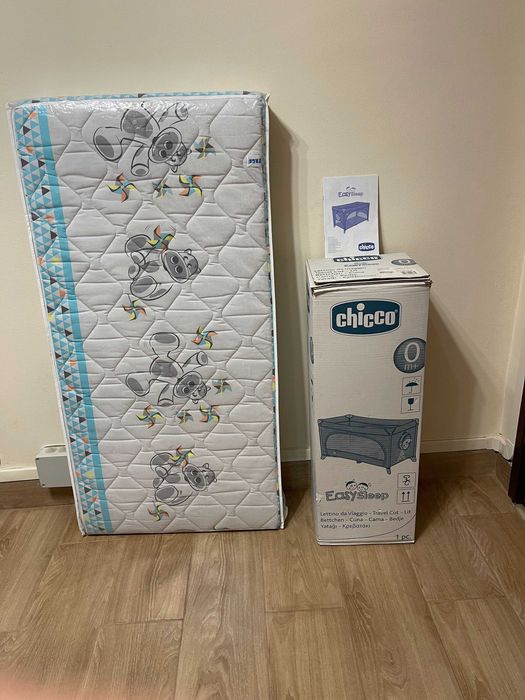 Berço e colchão "Chico easy sleep" praticamente novo