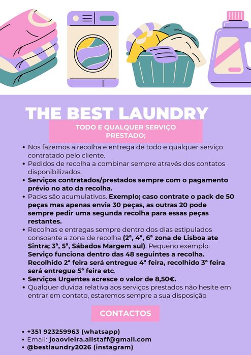 Serviços Lavandaria