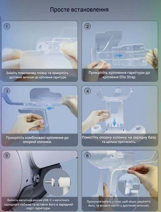 Зарядна станція NexiGo S20 для Oculus / Meta Quest 2 (Enhanced Head