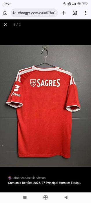 Camisolas do Benfica