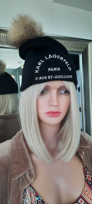 czapka zimowa damska czarna Karl jenot