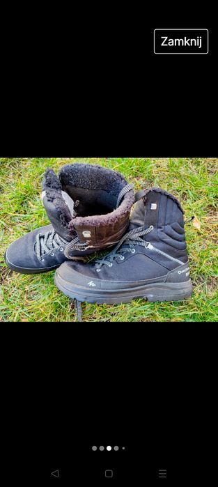 Buty zimowe śniegowce męskie kozaki ciepłe Quechua