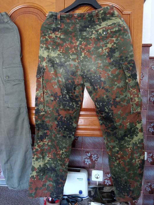Lote de calças militares vintage - Exército Alemão Flecktarn e Exército Francês F1