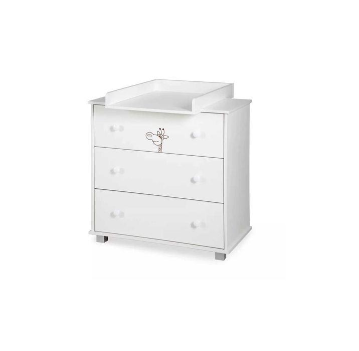 Klupś Komoda Safari Żyrafka Biała z Przewijakiem Drewniana *NOWA*