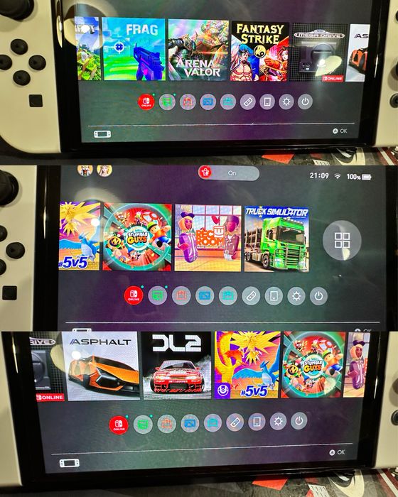 Konsola nintendo switch oled zestaw joy con kontroler switch kierownice gry mario minecraft etui