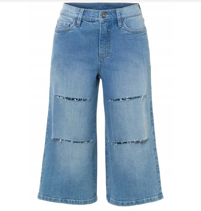 Dżinsowe bermudy wysoki stan 38/40