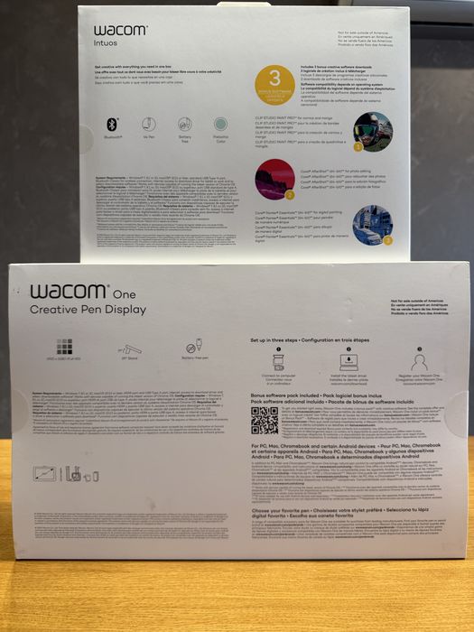 Графічний планшет Wacom Intuos M Bluetooth, Wacom One 14