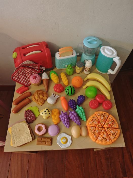 Cozinha brincar com imensos acessórios