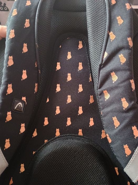 Plecak szkolny  firmy HEAD w złote kotki