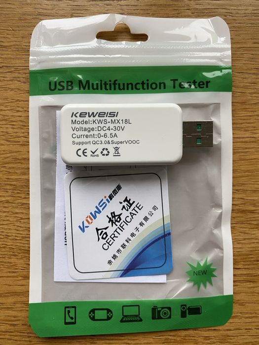 KWS-MX18L тестер USB